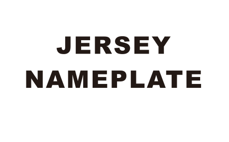 Jersey nameplate kit